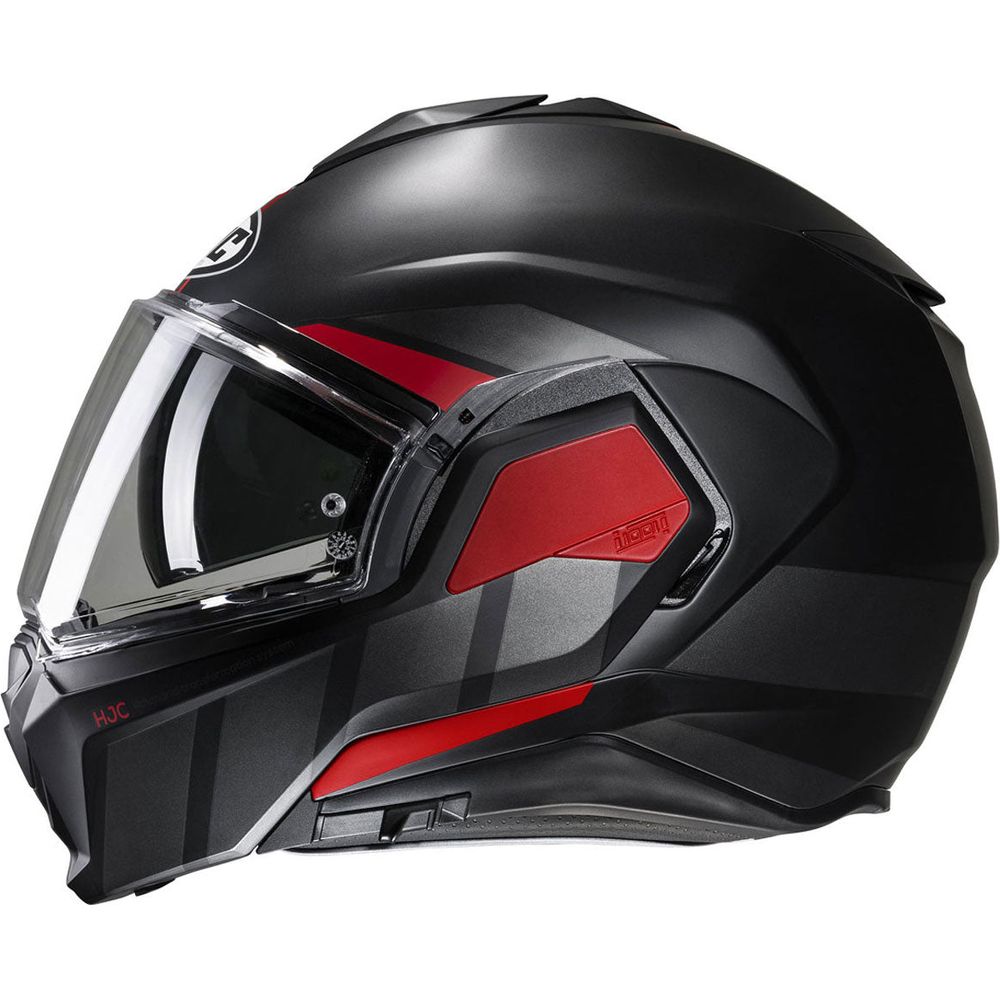 HJC I100 Beis Flip-Up Helmet MC1SF Red - FREE UK Shipping, FREE 365 Day Returns | Moto Central