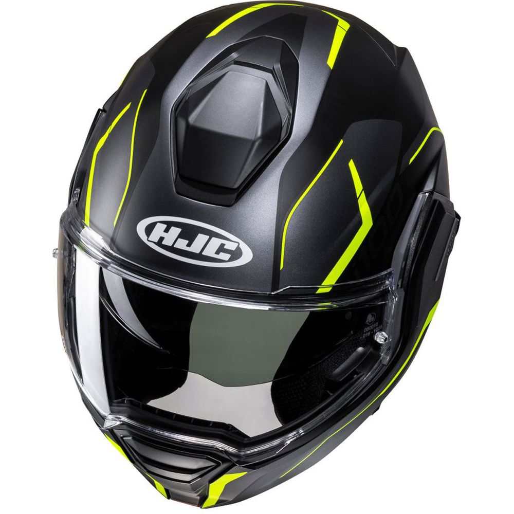 HJC I100 Lorix Flip-Up Helmet MC3HSF Yellow  - FREE UK Shipping, FREE 365 Day Returns | Moto Central