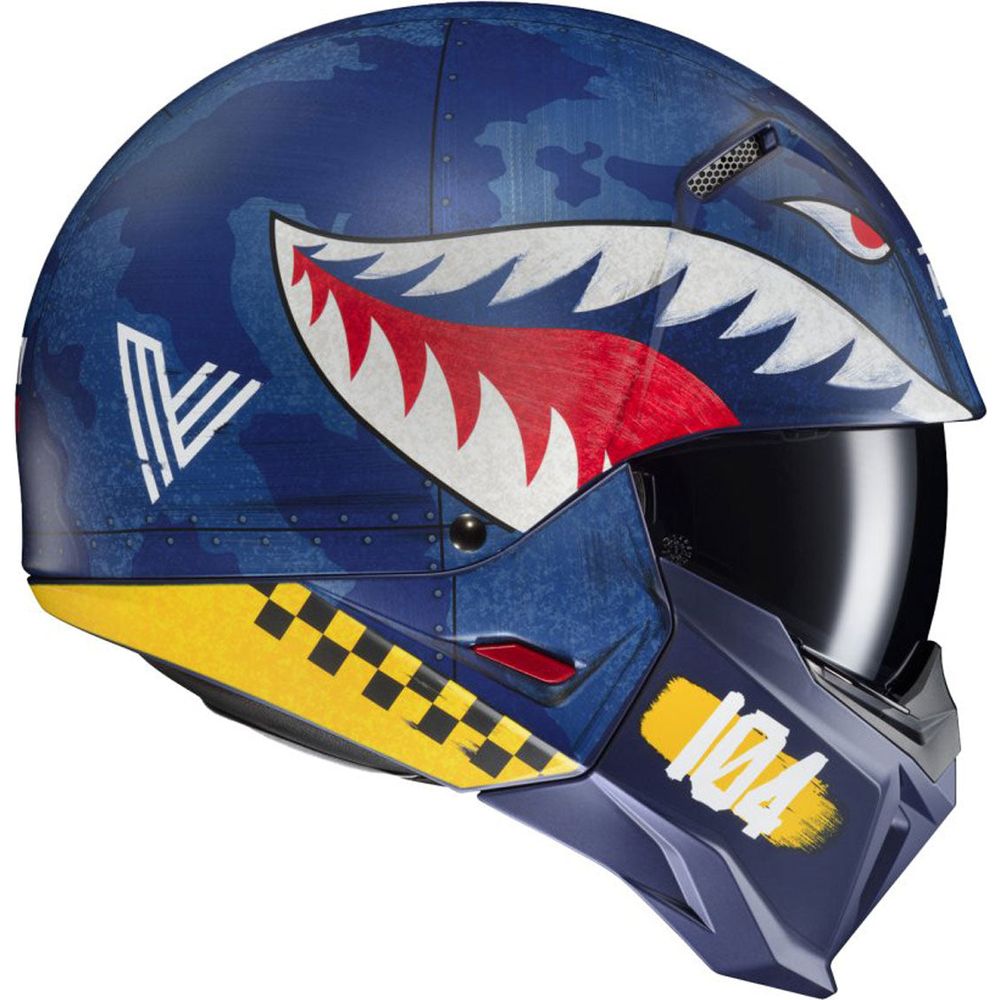 HJC I20 Vanguard Call of Duty Open Face Helmet MC2SF Blue