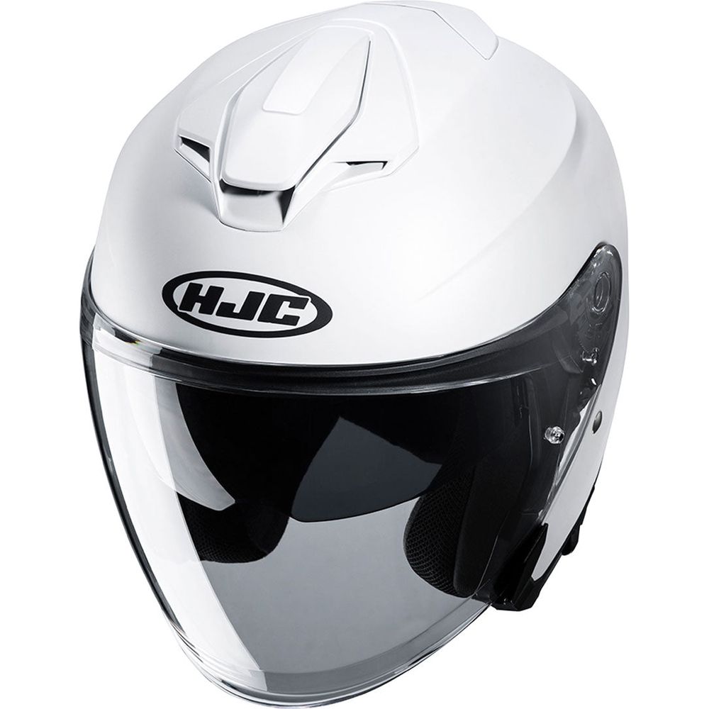 HJC I30 Open Face Helmet Gloss White - FREE UK Shipping, FREE 365 Day Returns | Moto Central