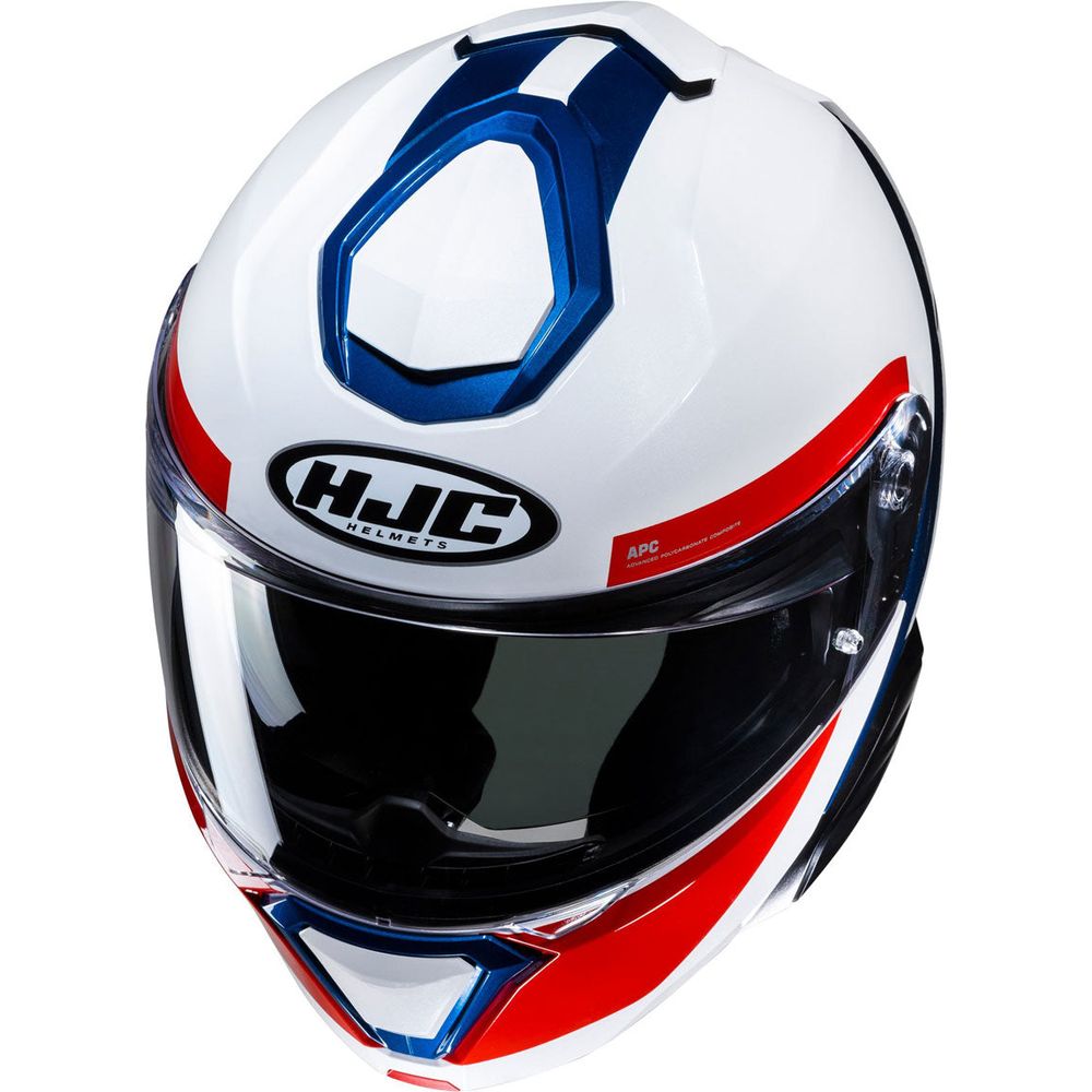 HJC I91 Bina Flip-Up Helmet MC21 White / Blue / Red