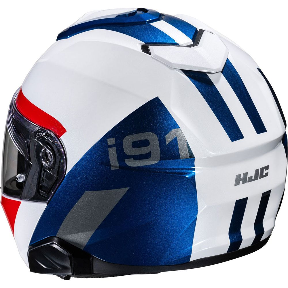 HJC I91 Bina Flip-Up Helmet MC21 White / Blue / Red