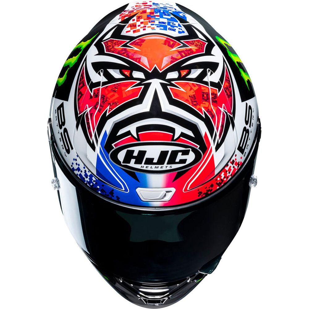 HJC RPHA 1 Quartararo Le Mans Spec Full Face Helmet MC21 Red / White / Blue