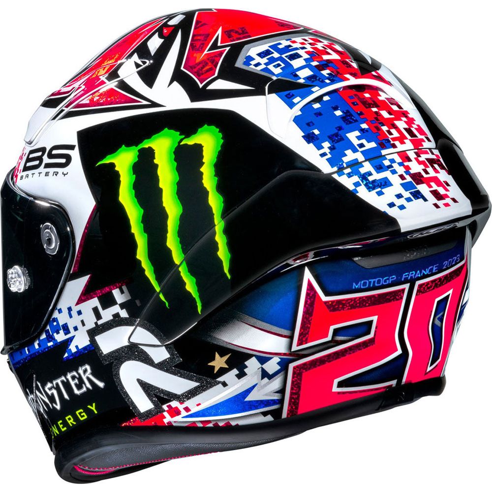 HJC RPHA 1 Quartararo Le Mans Spec Full Face Helmet MC21 Red / White / Blue