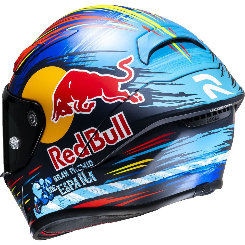 HJC RPHA 1 Red Bull Jerez Full Face Helmet MC21SF Yellow / Red / Blue