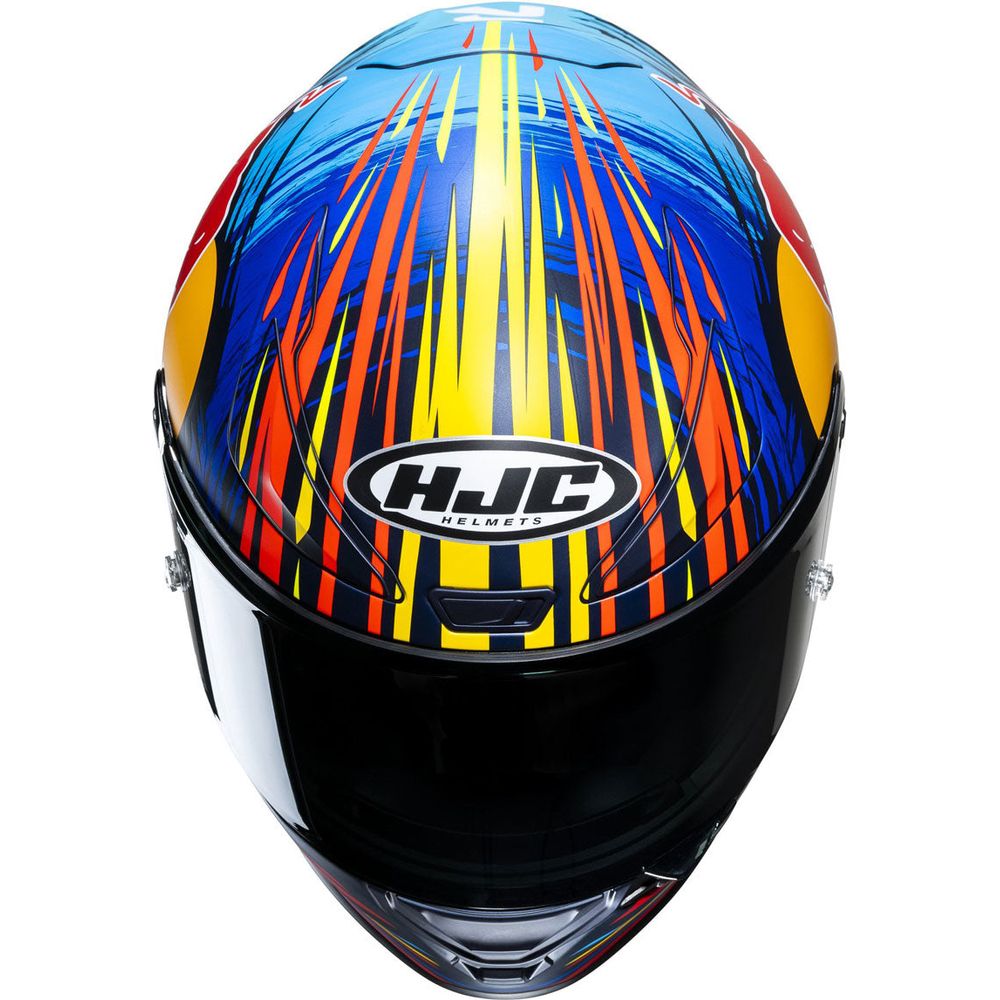 HJC RPHA 1 Red Bull Jerez Full Face Helmet MC21SF Yellow / Red / Blue