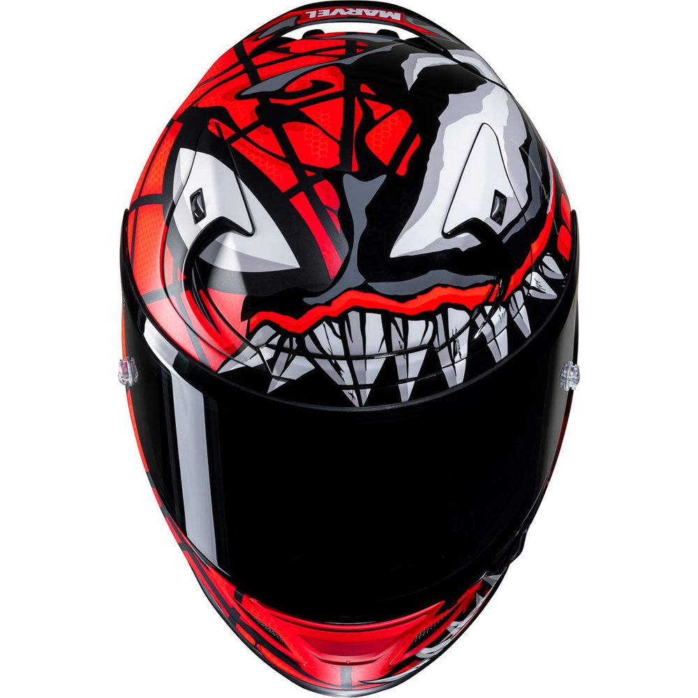 HJC RPHA 12 Maximized Venom Marvel Full Face Helmet MC1SF Black / Red