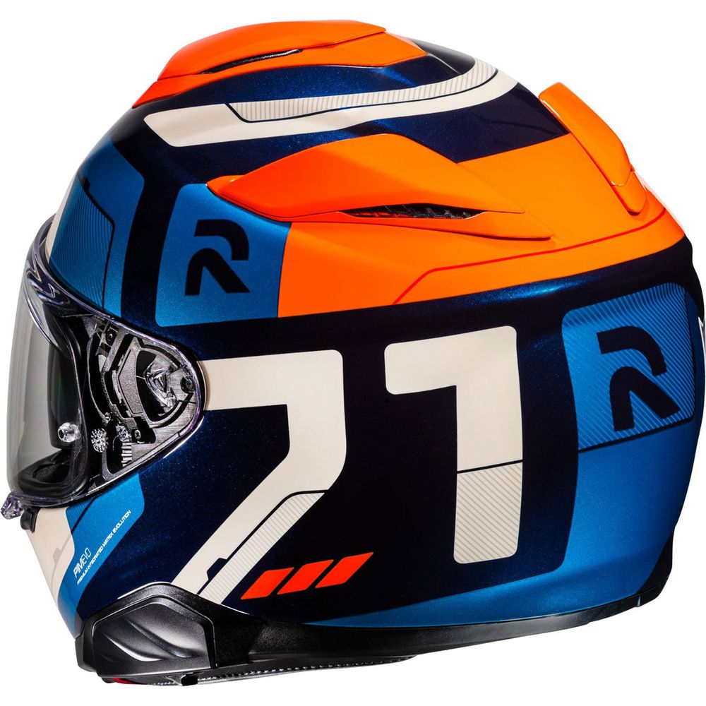 HJC RPHA 71 Cozad Full Face Helmet MC27 Blue / Orange - FREE UK Shipping, FREE 365 Day Returns | Moto Central