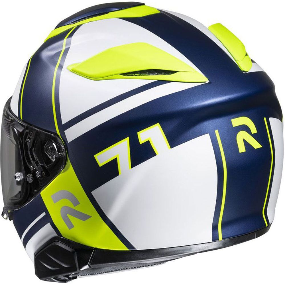 HJC RPHA 71 Zecha Full Face Helmet MC3HSF Yellow / White / Blue