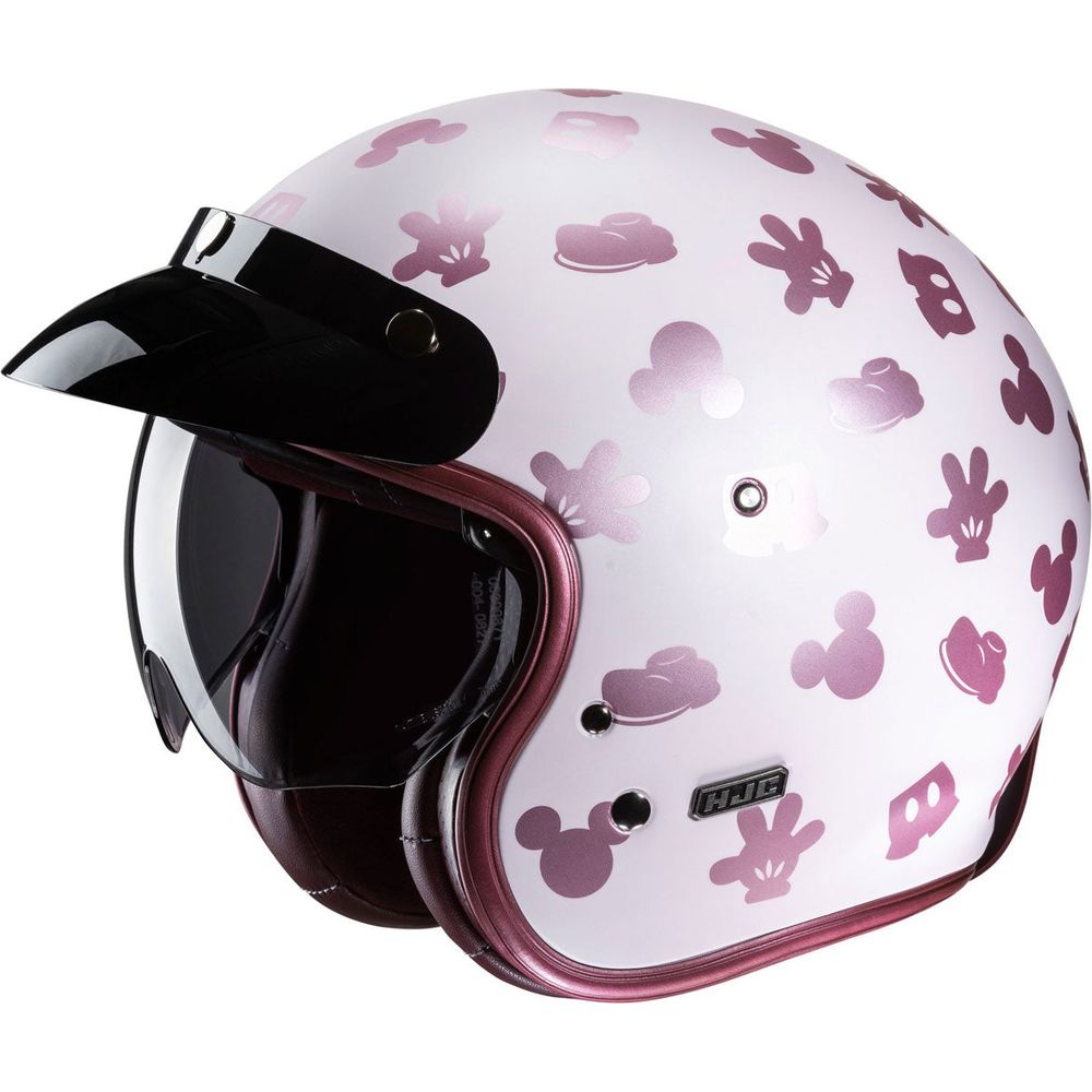 HJC V31 Disney Mickey Open Face Helmet MC8SF Pink - FREE UK Shipping, FREE 365 Day Returns | Moto Central