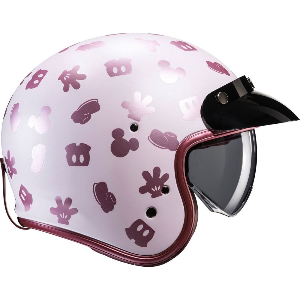 HJC V31 Disney Mickey Open Face Helmet MC8SF Pink - FREE UK Shipping, FREE 365 Day Returns | Moto Central