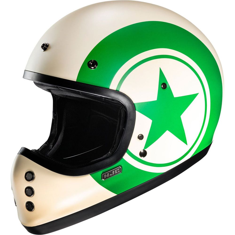 HJC V60 Nyx Full Face Helmet MC4SF Green - FREE UK Shipping, FREE 365 Day Returns | Moto Central