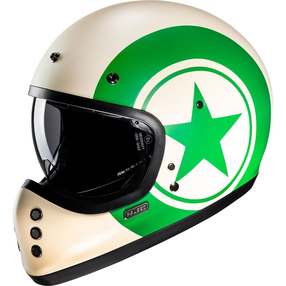 HJC V60 Nyx Full Face Helmet MC4SF Green - FREE UK Shipping, FREE 365 Day Returns | Moto Central