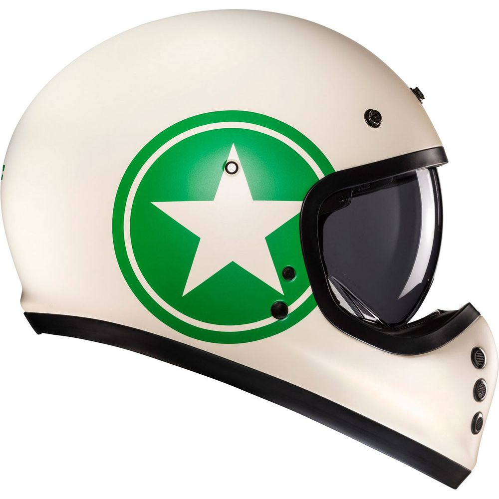 HJC V60 Nyx Full Face Helmet MC4SF Green - FREE UK Shipping, FREE 365 Day Returns | Moto Central