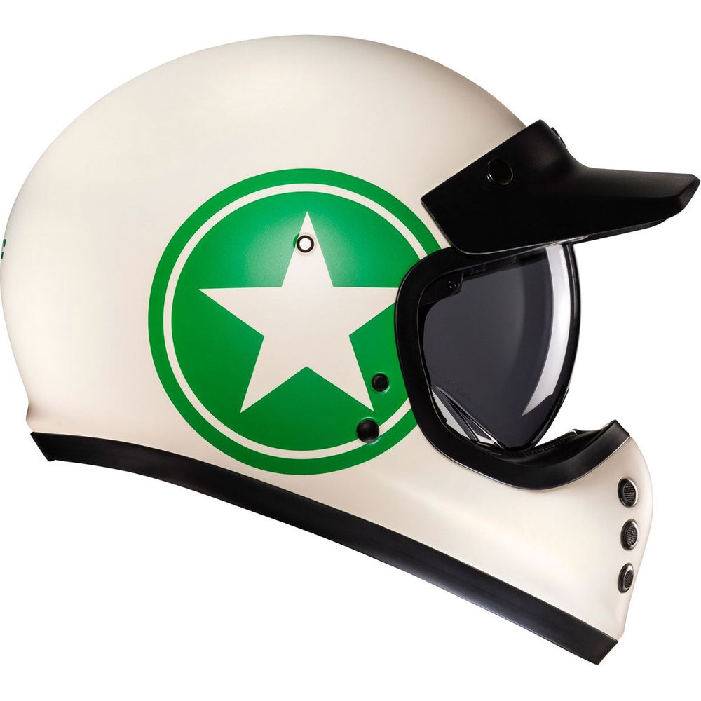 HJC V60 Nyx Full Face Helmet MC4SF Green - FREE UK Shipping, FREE 365 Day Returns | Moto Central