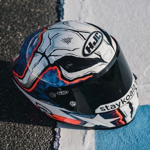 HJC RPHA 1 Garrett Gerloff Replica Full Face Helmet MC21 White / Red / Blue