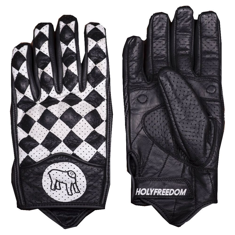 Holy Freedom Bullit Leather Gloves White / Black