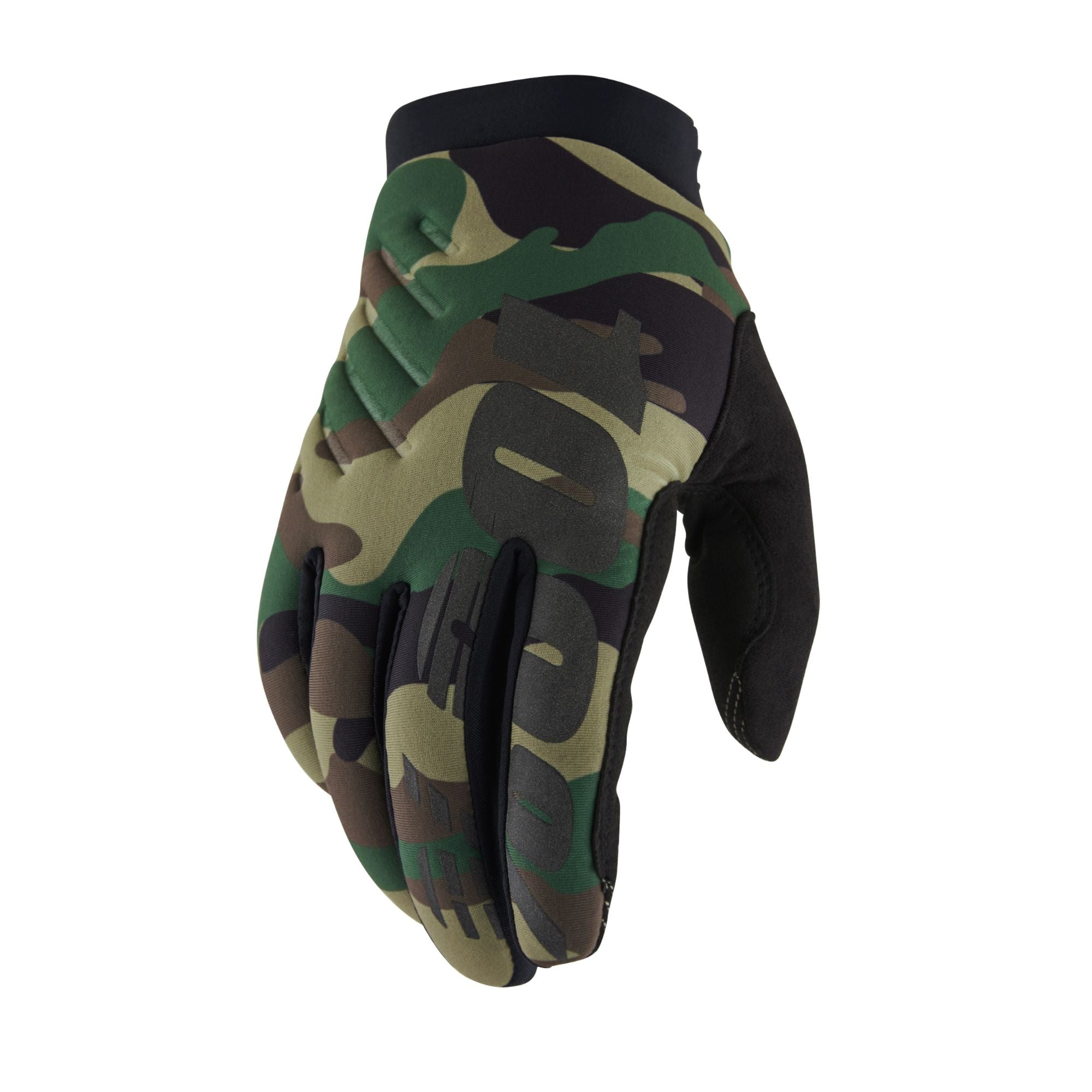 100% Brisker Cold Weather Gloves Camo / Black - FREE UK Shipping, FREE 365 Day Returns | Moto Central