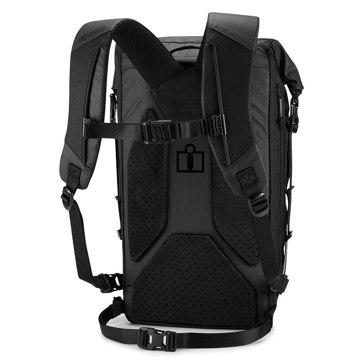 Icon Dreadnaught Roll Top Backpack Black