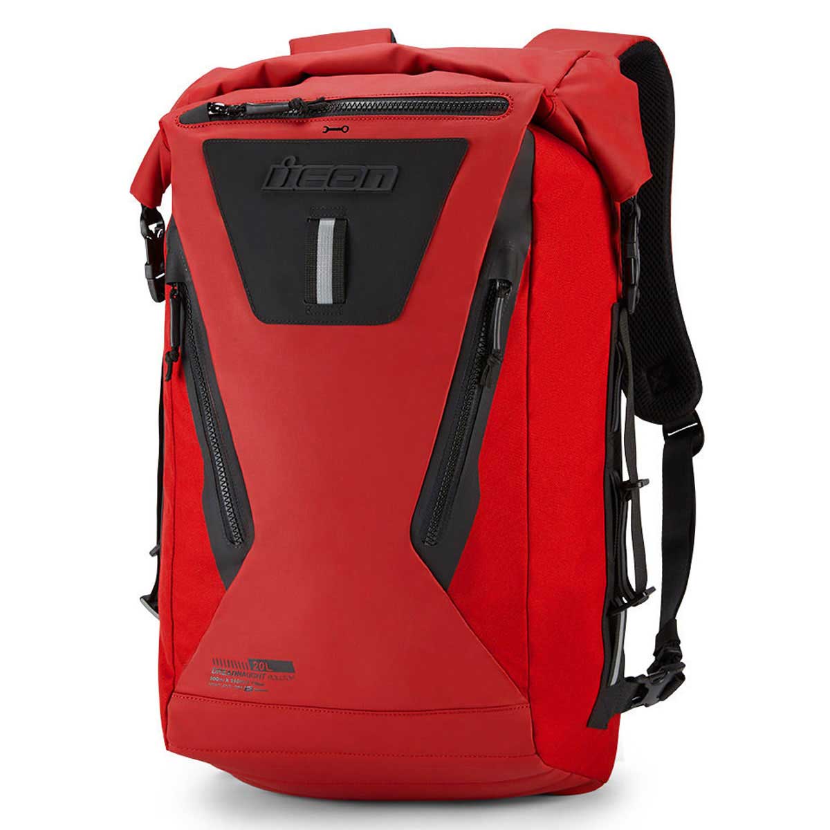 Icon Dreadnaught Roll Top Backpack Red