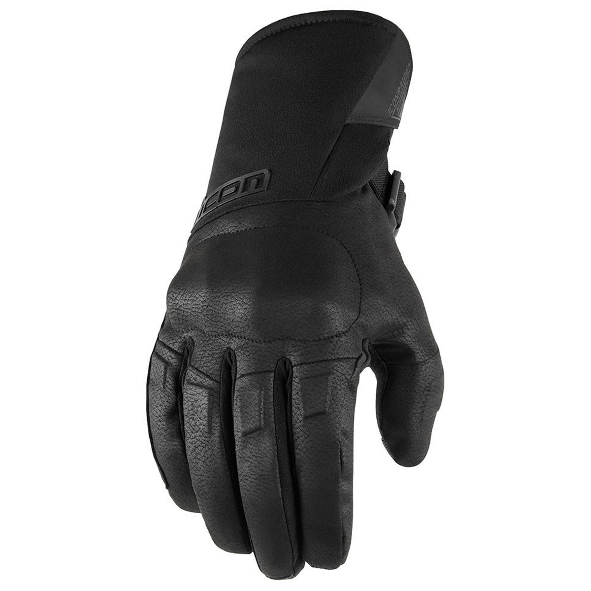 Icon Raiden Leather Gloves Black  - FREE UK Delivery - Moto Central