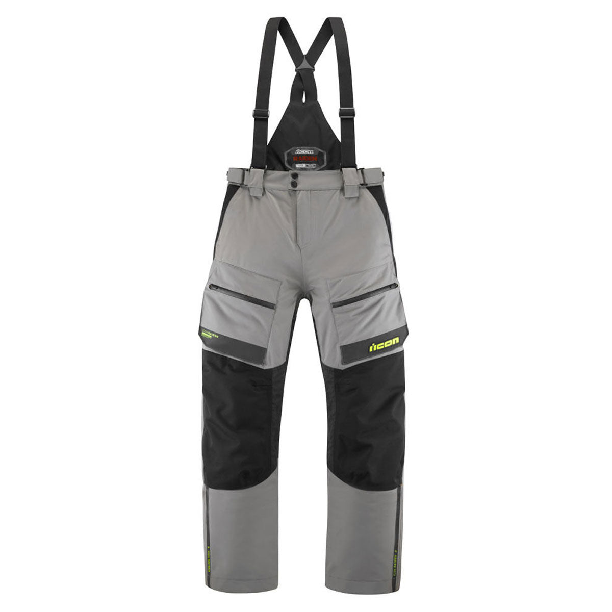 Icon Raiden Textile Trouser Grey / Hi-Viz Yellow