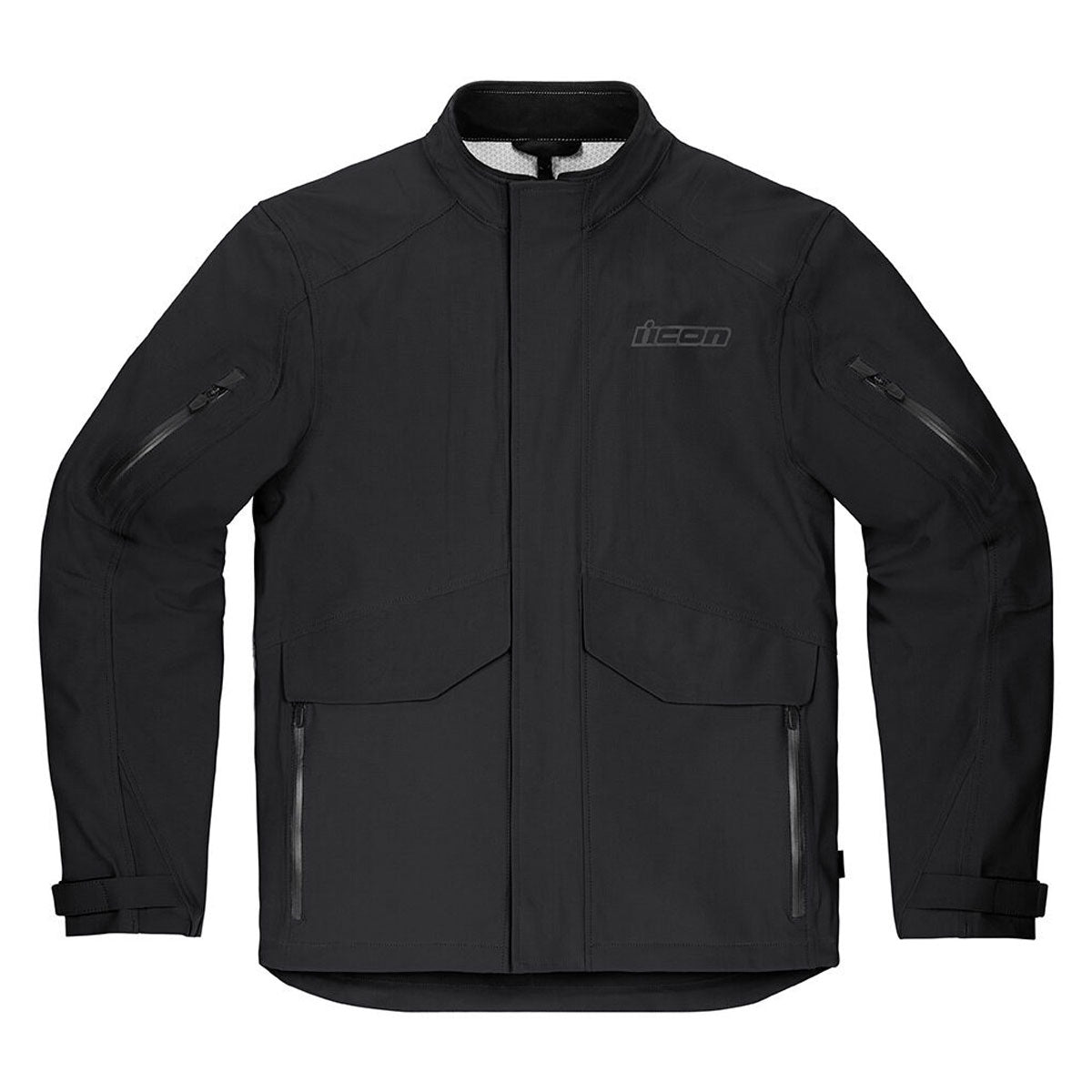 Icon Stormhawk Waterproof Textile Jacket Black