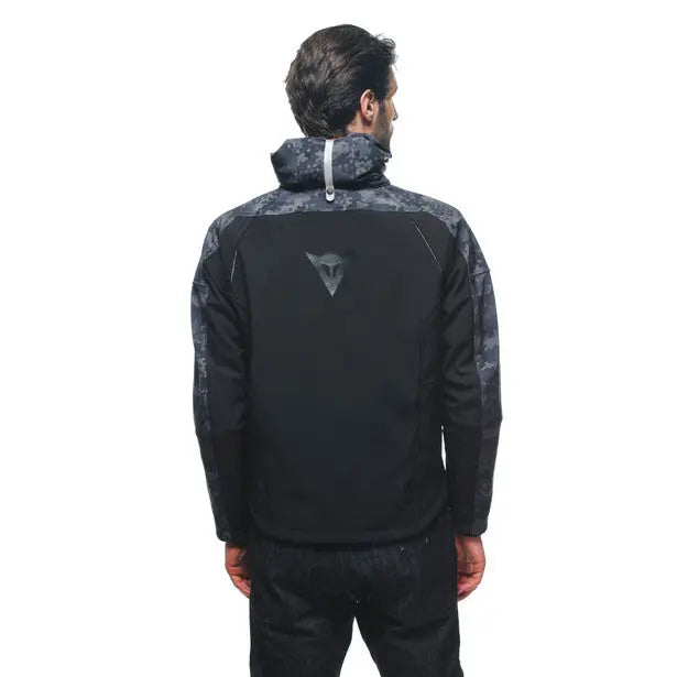 Dainese Ignite Hooded Textile Jacket Black / Camo Grey - FREE UK Shipping, FREE 365 Day Returns | Moto Central