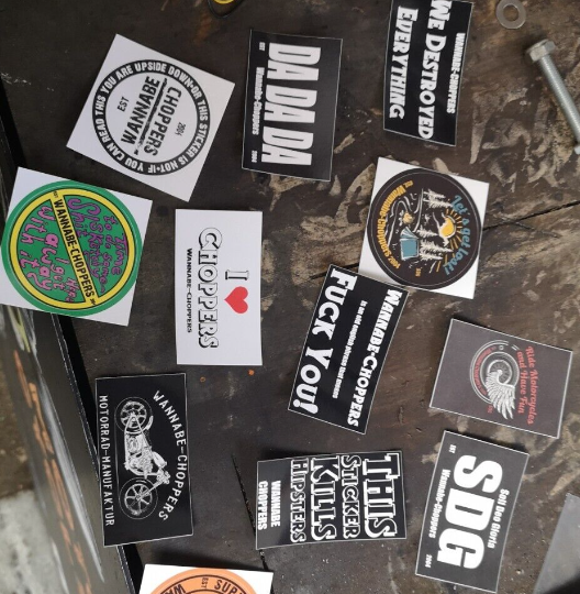 Wannabe Choppers 10 Sticker Set