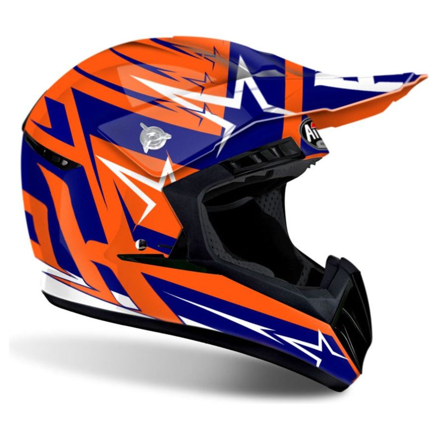 Airoh Switch Startruck Motocross Helmet Blue  - FREE UK Shipping, FREE 365 Day Returns | Moto Central