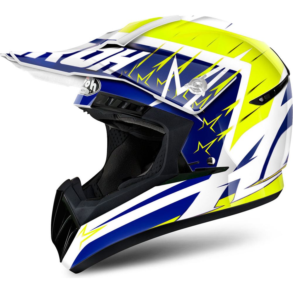 Airoh Switch Startruck Motocross Helmet Yellow