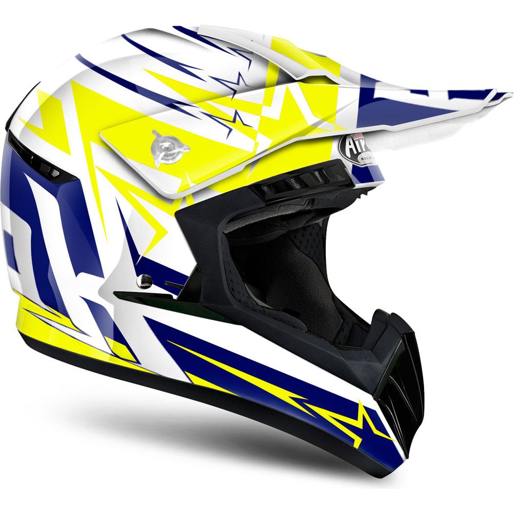 Airoh Switch Startruck Motocross Helmet Yellow  - FREE UK Shipping, FREE 365 Day Returns | Moto Central