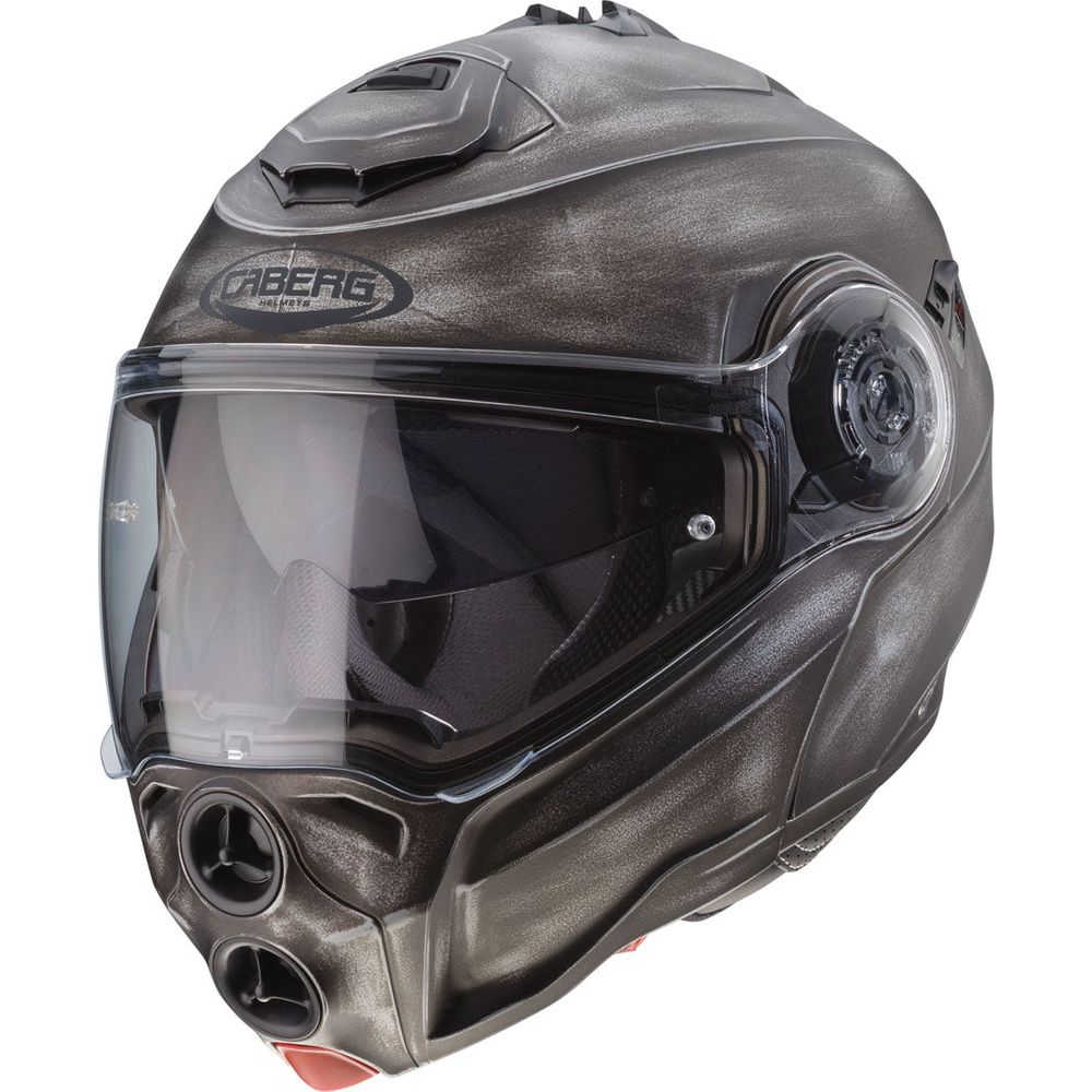 Caberg Droid Iron Flip-Up Helmet Black - FREE UK Shipping, FREE 365 Day Returns | Moto Central