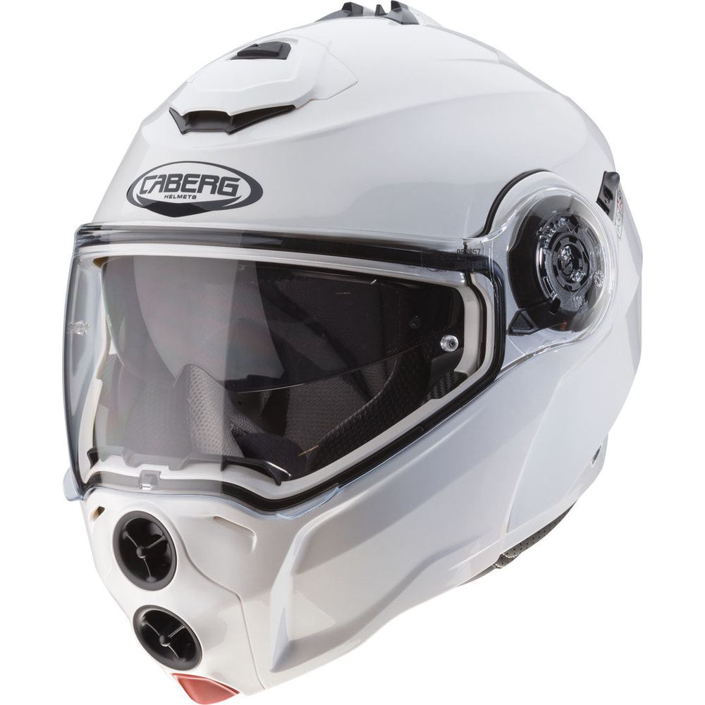 Caberg Droid Plain Flip-Up Helmet Metal White