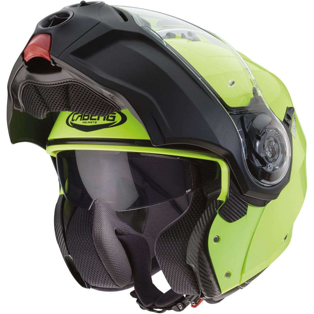 Caberg Droid Plain Flip-Up Helmet Hi-Viz Yellow