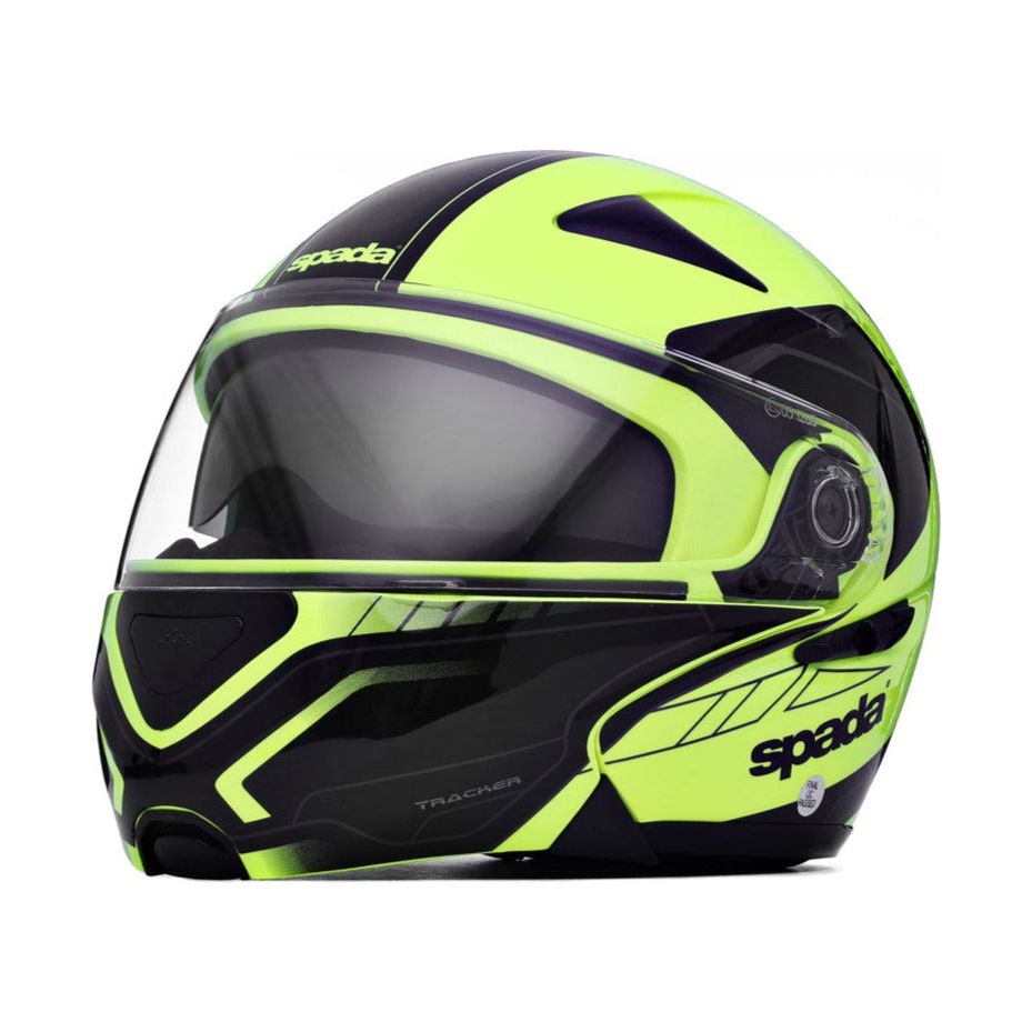 Spada Reveal Tracker Flip-Up Helmet Black / Fluo Yellow