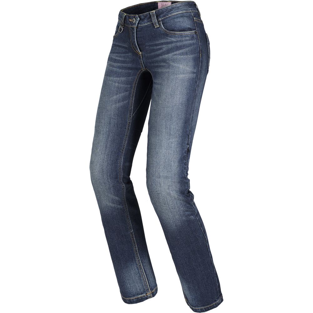 Spidi J-Tracker CE Ladies Long Denim Trouser Dark Used Blue