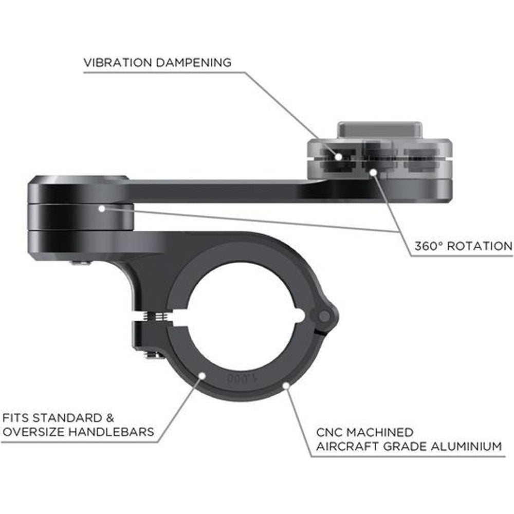 SP Connect Moto Mount Pro Black  - FREE UK Shipping, FREE 365 Day Returns | Moto Central