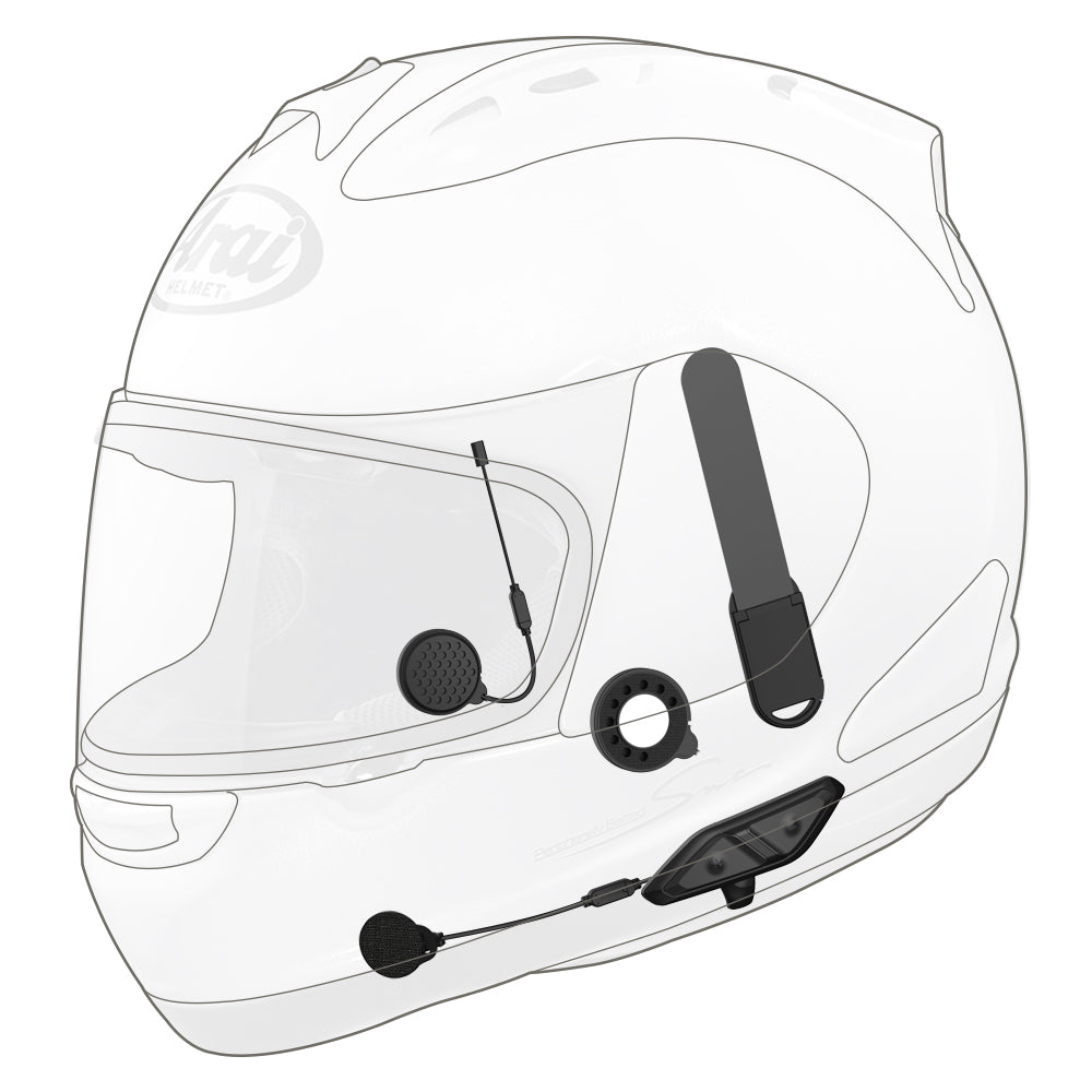 Sena Bluetooth Communication System Handlebar RC4 Remote Arai Full-face Helmets 10U-AR-11