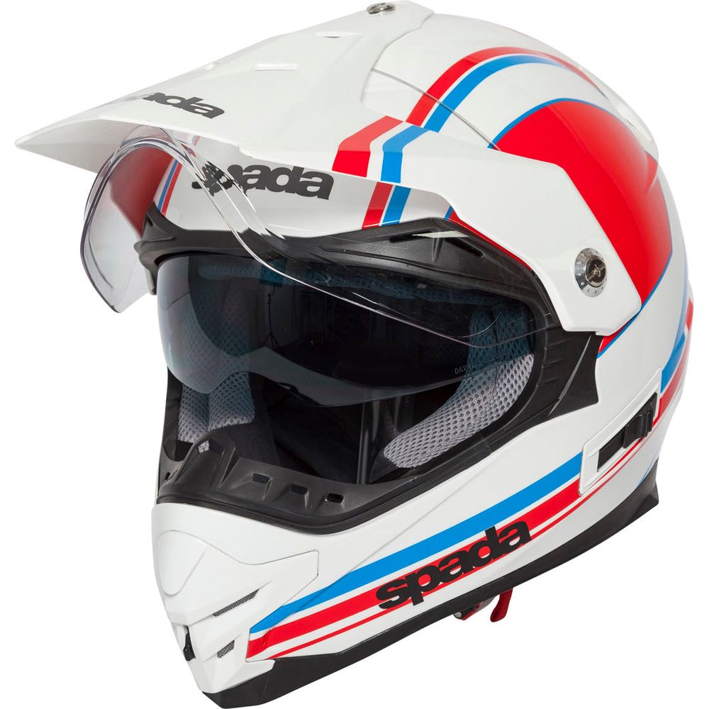 Spada Intrepid Delta Full Face Helmet White / Red / Blue