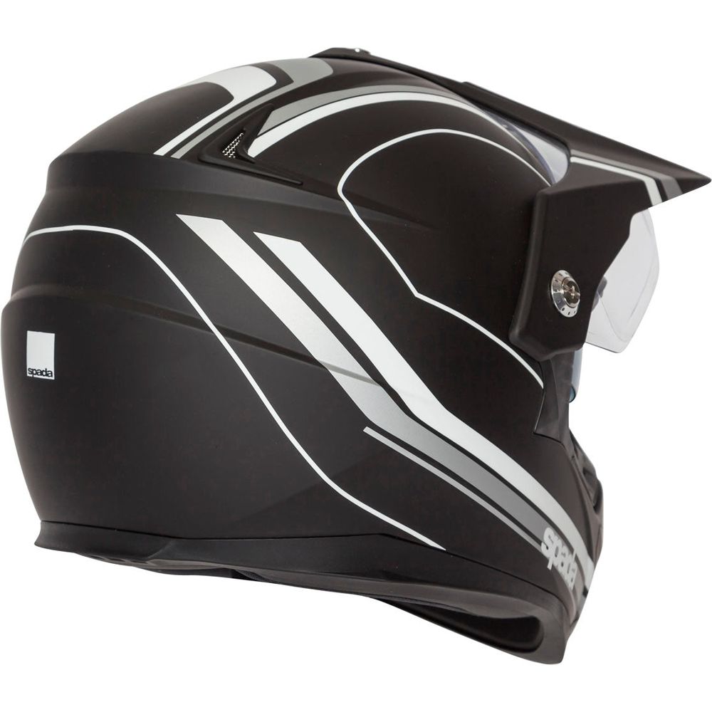 Spada Intrepid Delta Full Face Helmet Black / White  - FREE UK Shipping, FREE 365 Day Returns | Moto Central