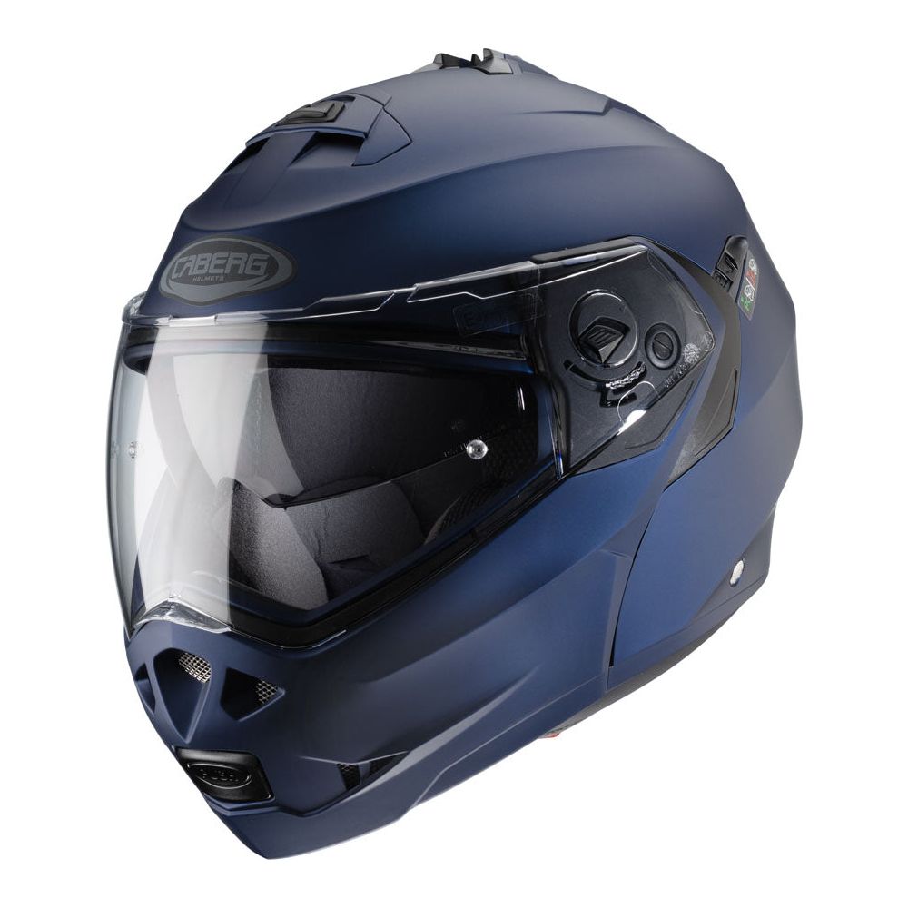 Caberg Duke 2 Plain Flip-Up Helmet Matt Blue - FREE UK Shipping, FREE 365 Day Returns | Moto Central