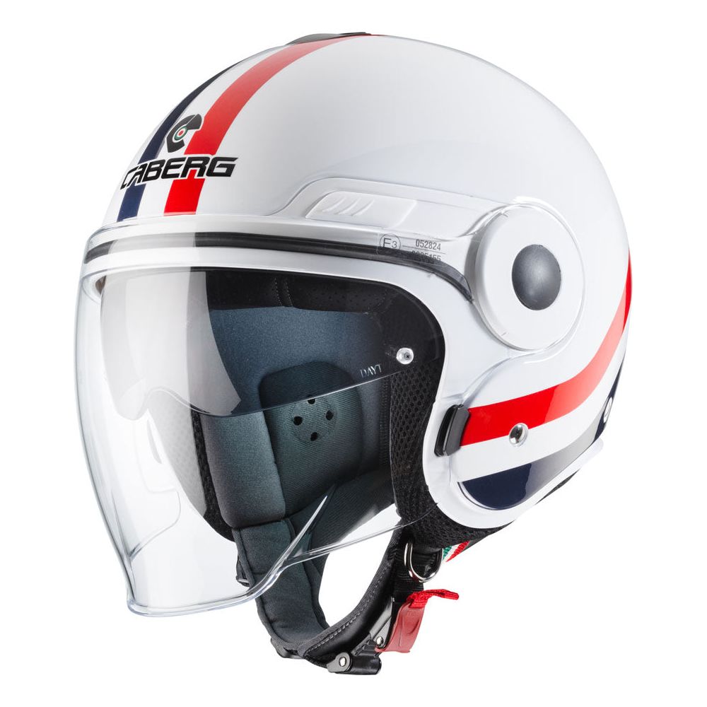 Caberg Uptown Chrono Open Face Helmet White / Red / Blue