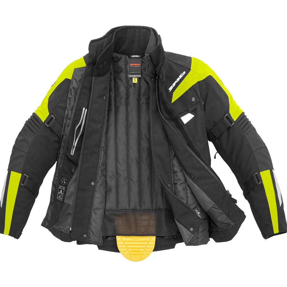 Spidi Alpen Trophy CE Textile Jacket Black / Fluo Yellow