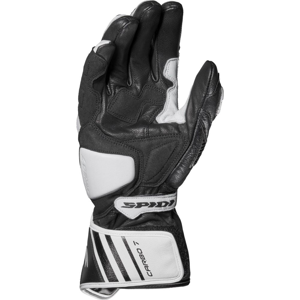 Spidi Carbo 7 CE Leather Gloves White / Black