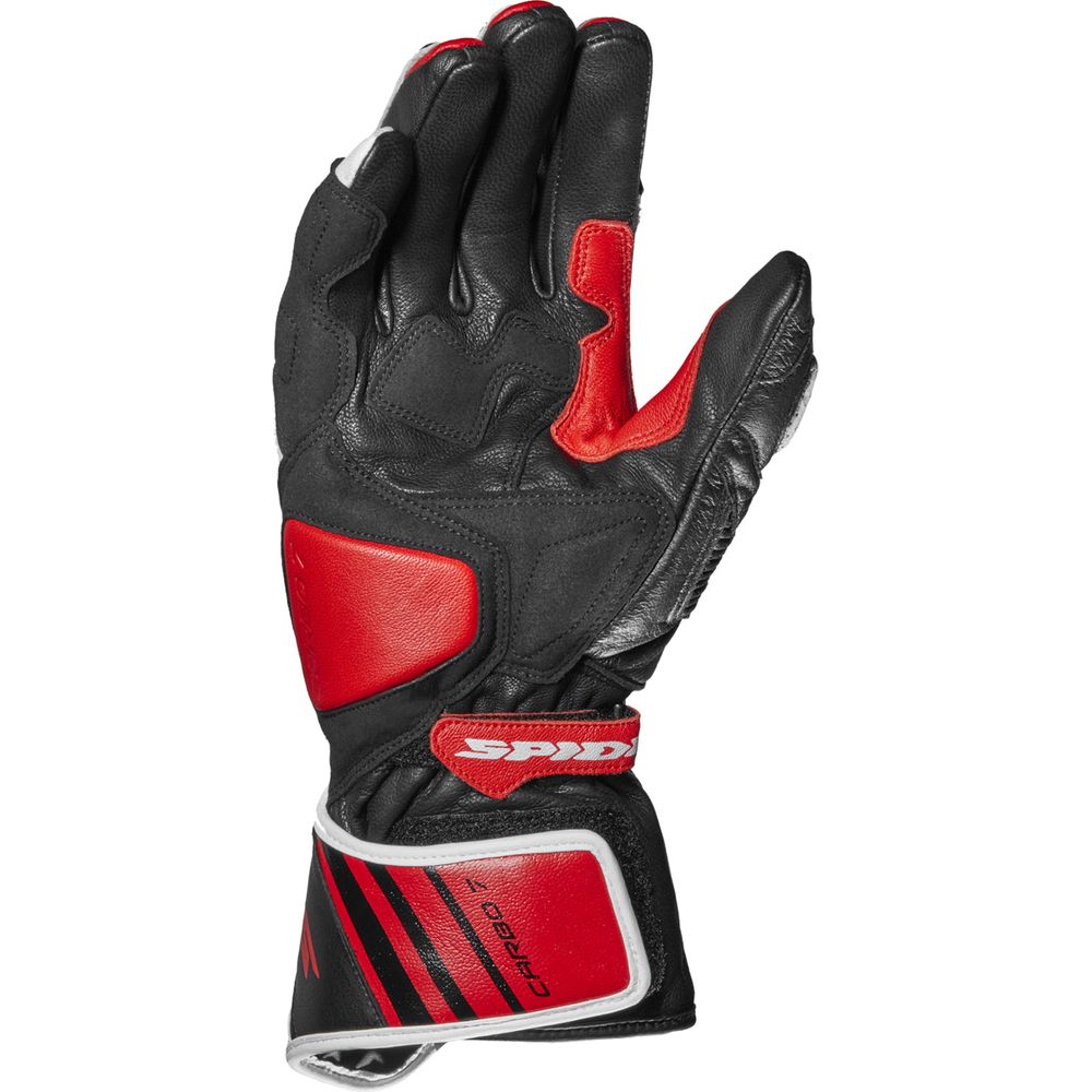 Spidi Carbo 7 CE Leather Gloves Red / Black