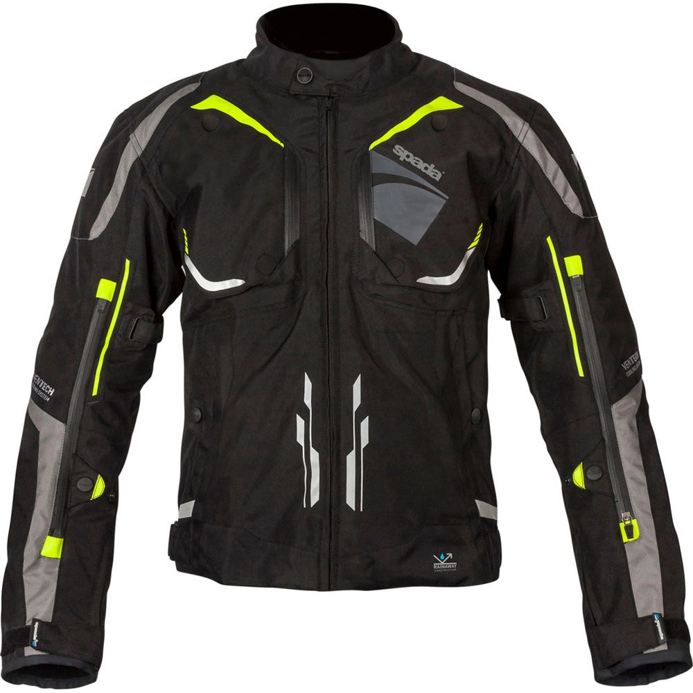 Spada Urbanik CE Textile Jacket Black / Fluo Yellow