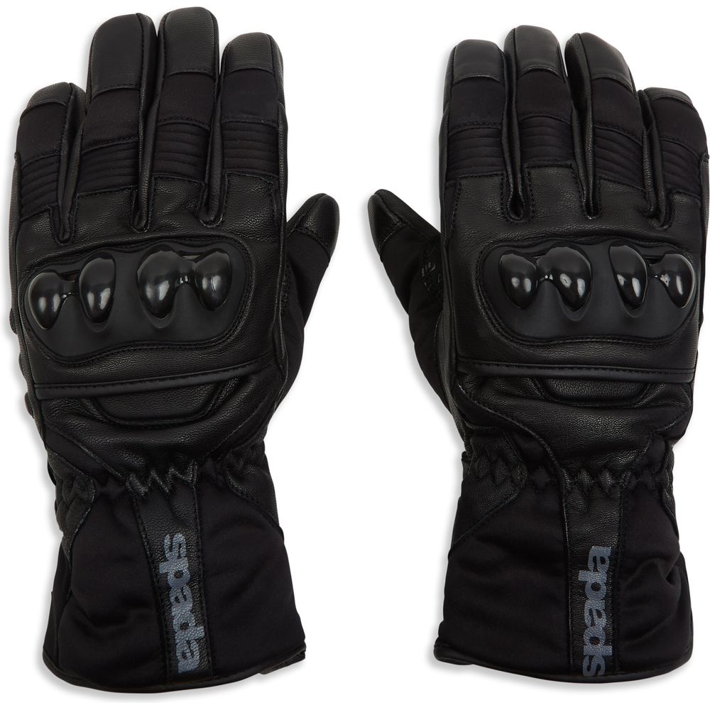 Spada Shadow Waterproof CE Leather Gloves Black