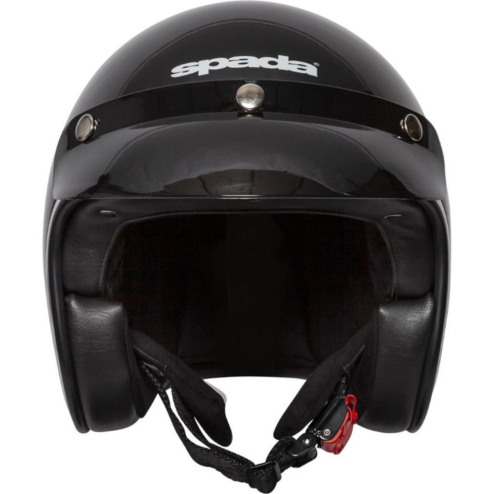 Spada Classic Plain Open Face Helmet Gloss Black