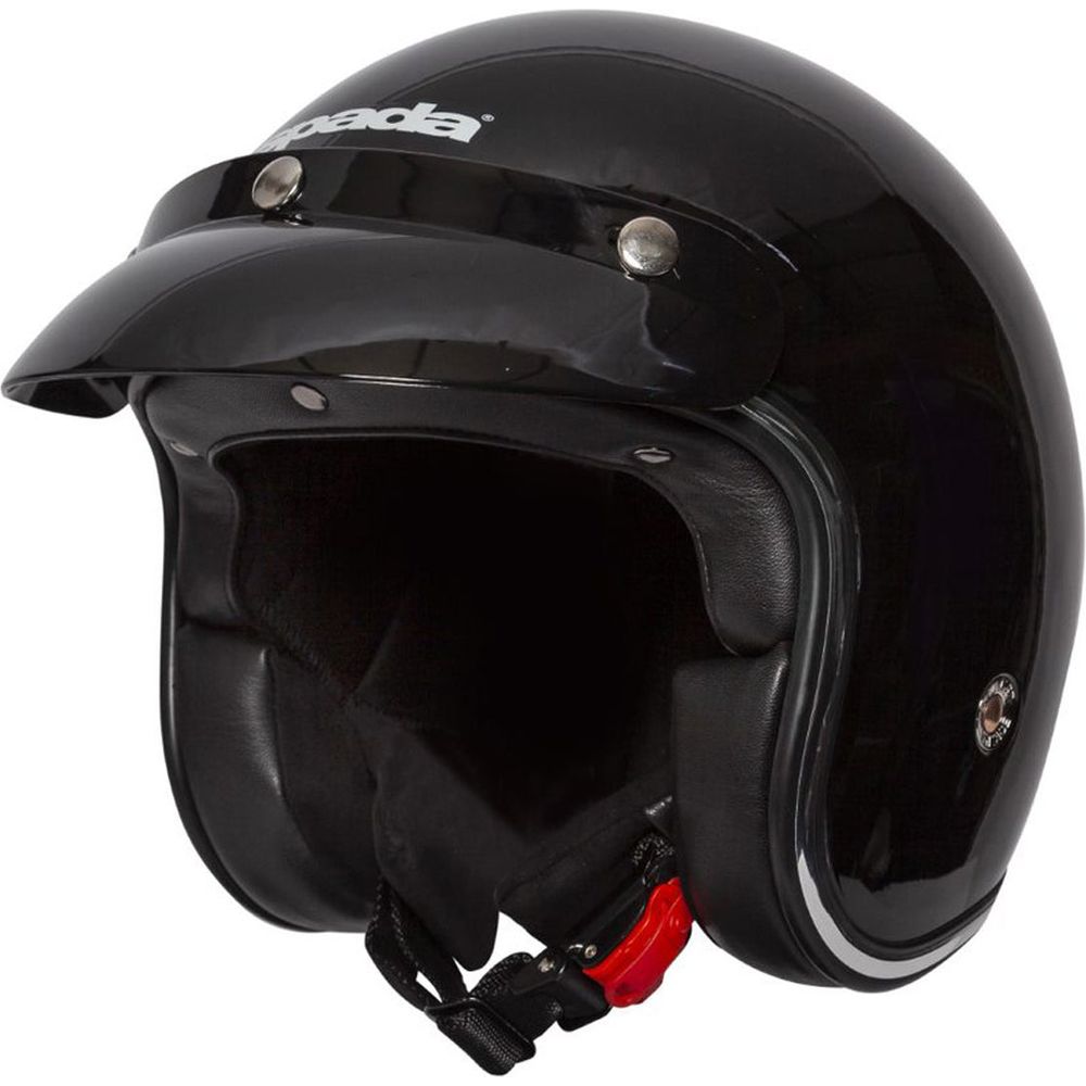 Spada Classic Plain Open Face Helmet Gloss Black